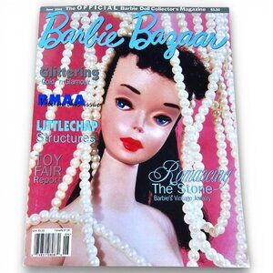 Barbie Bazaar Magazine Gold N Glamour Jewelry June 2001 Volume 13 Issue 3 VTG